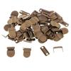 20 Sets Copper Pant Hooks Trousers Skirt Hook & Eye Closure Tailor Clip Fastener Buckle Shorts Waistband Extender