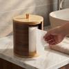 Wooden Tissue Storage Box Minimalist Toilet Paper Holder Roll Paper Dispenser  Home