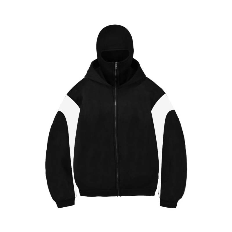 Европейская и американская двойная шапка с капюшоном, уникальный дизайн, осенне-зимняя мужская и женская толстовка с капюшоном Y2K