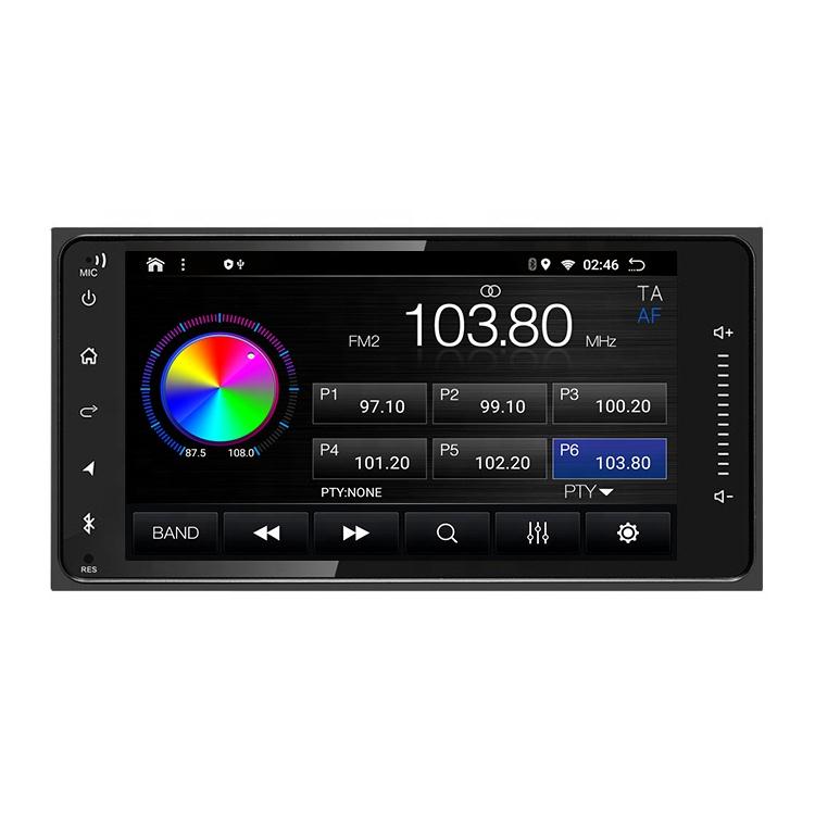 Универсальный плеер Android Toyota 7 дюймов 2 Din автомагнитола Carplay навигация GPS WiFi RDS DSP AM