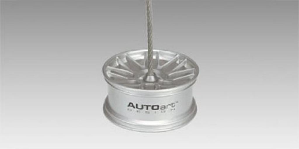 AUTOartDESIGN Scale Racing Wheel and Memo Clip Stand Finished Product 1/12 (Silver)