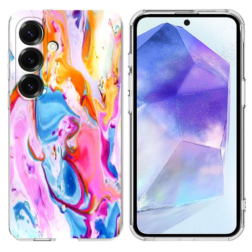 For Samsung Galaxy A55 5G Case Marble Pattern Printing Soft TPU Phone Cover