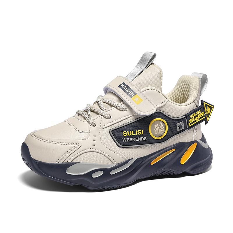 Kids Lightweight Leather Tennis Sports Sneakers Boys Girls Walking Running Casual Shoes for Spring Autumn Winter Child Students