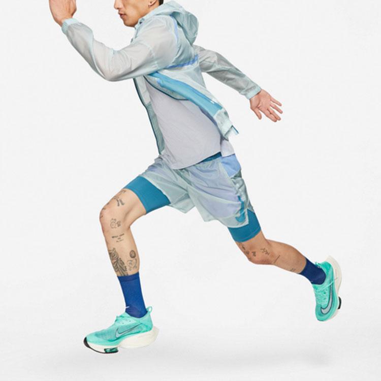 Nike Мужская беговая куртка с принтом Repel Wild Run Windrunner, синяя DD5392-366