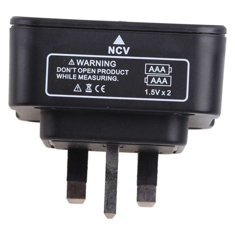 Outlet Tester LCD with Voltage Display RCD Receptacle Socket Tester Circuit Analyzer Polarity Detector EU/US/UK Plug