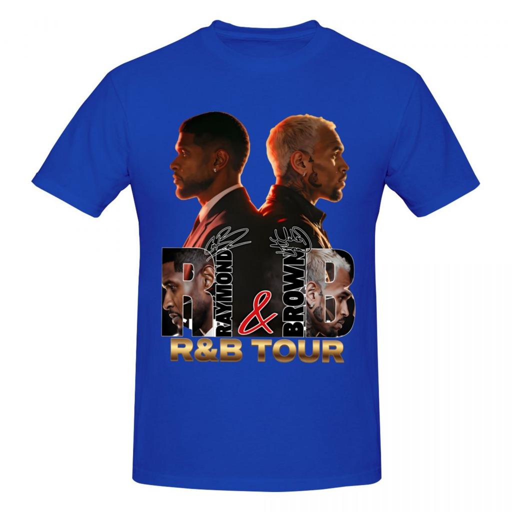 Chris Brown And Usher The Rb Tour 2026 Trending T Shirts Graphic Y2k Gifts Cotton Unisex Wounisex Tshirt Clothes