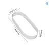 Oval Muffin Tart Rings Stainless Steel Cake Mold Perforated Cake Mousse Mold Cookies Cutter Pastry Quiche Baking Mold