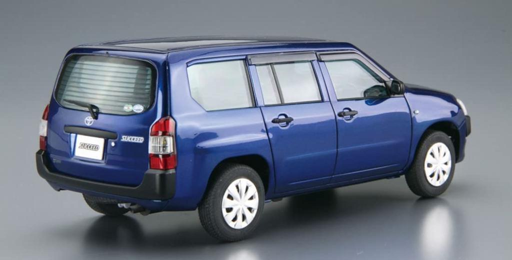 AOSHIMA The Model Car Series Toyota NCP160V 2014 Plastic Model Molding Color 1/24 No.65 Probox/Succeed