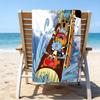 proof beach towel with a The Amazing World of Gumball pattern - soft,absorbent,quick-drying,machine washable - perfect for swimming,camping,bathing