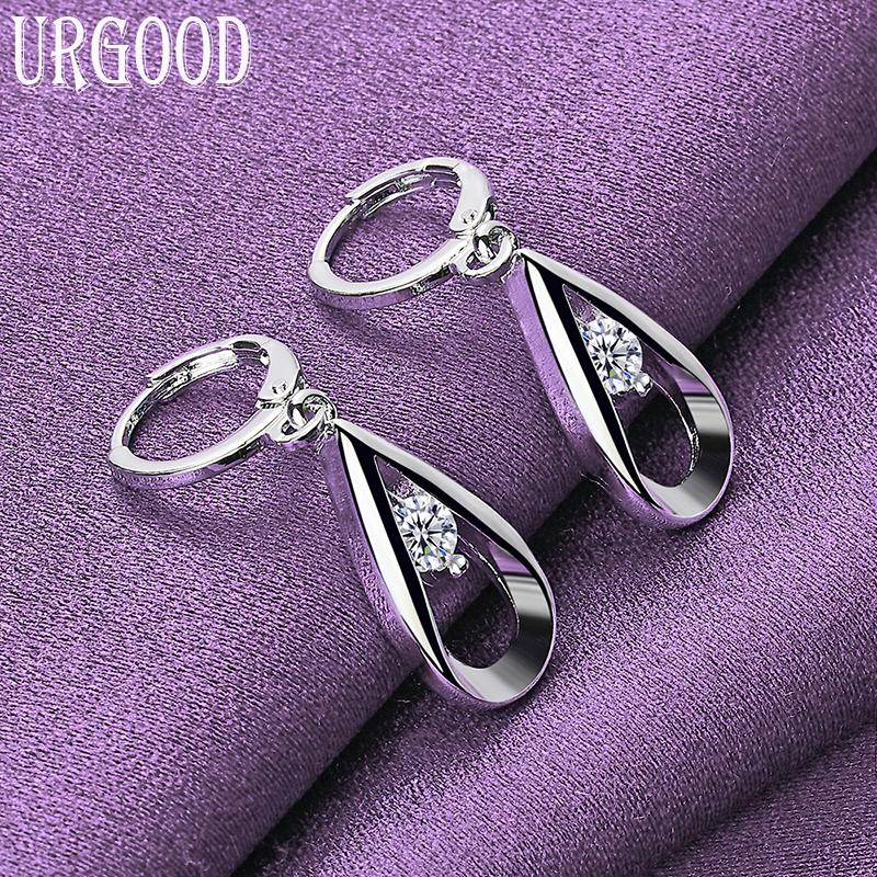 Серьги-капли из стерлингового серебра 925 пробы с цирконом AAA, модные ювелирные изделия