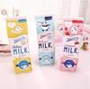 Big Storage Office Supply Cartoon Morning Milk Pen Bag Pencil Box Pencil Case Fruit Milk Carton