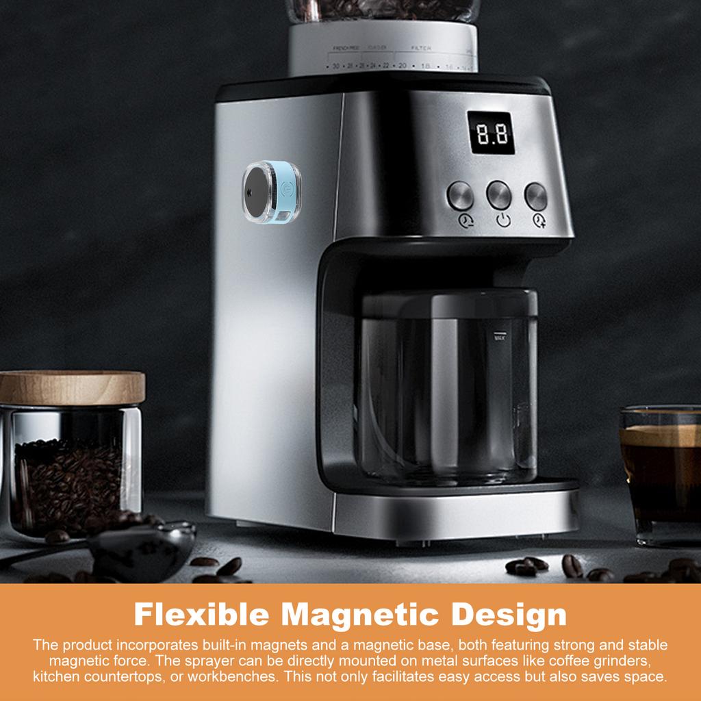 30 мл Атомайзер для кофейных зерен Перезаряжаемый Портативный Нано-атомайзер Электрический распылитель для эспрессо Для уменьшения статического электричества в кофейном порошке