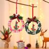 Round Christmas Decoration Decorative Christmas Wooden Pendant Navidad Gift   DIY