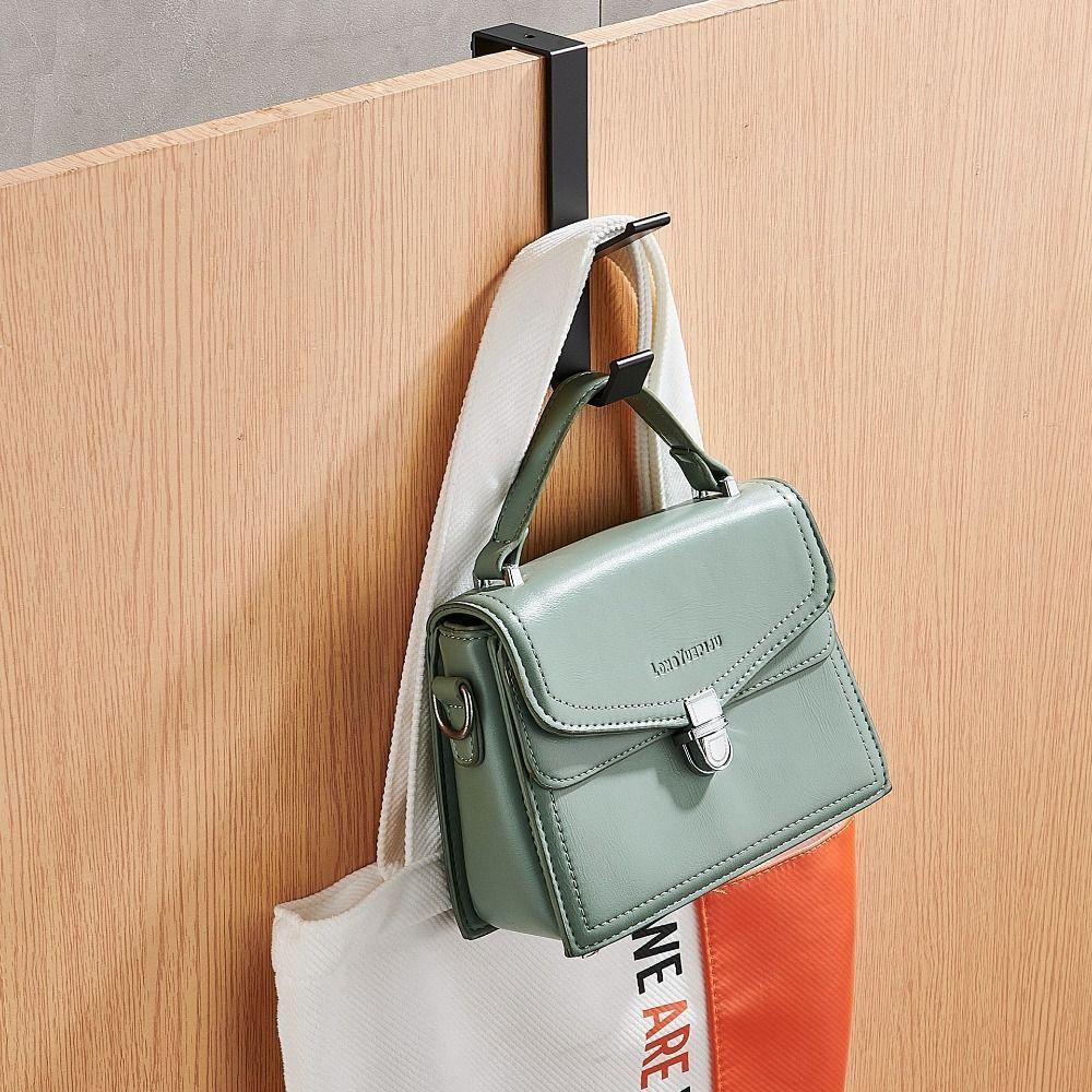 Крючок на заднюю дверь без удара. Вешалка для одежды из нержавеющей стали. Новая стойка для хранения на задней двери.