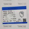 Tancise Women Classic 925 Sterling Silver  Zircon Ring Ladies Jewelry Wedding Promise Party Gift