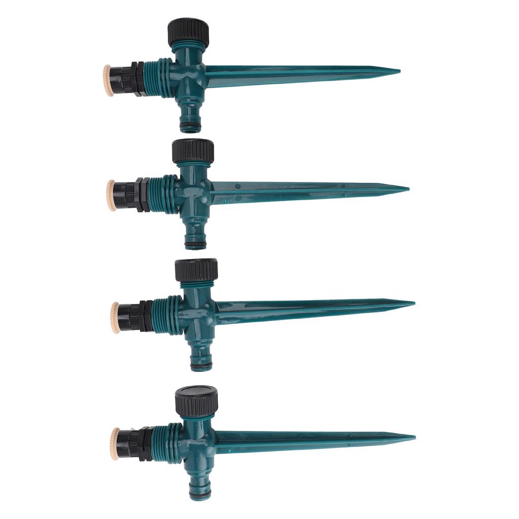 4pcs Garden Sprinklers Professional Efficient 360 Degree Automatic Rotating Lawn Sprinkler for Yard