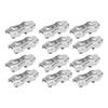 M3 12Pcs Stainless Steel Wire Rope Clips Double Grips Cable Clamps Fixing Wirerope Clips