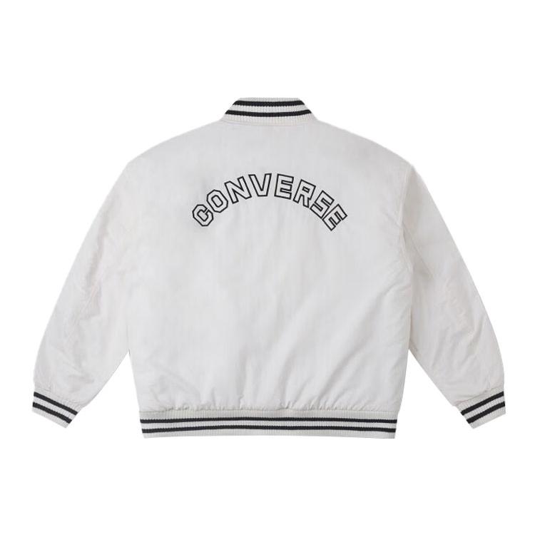 Converse Бейсбольная куртка мужская белая 10025261-A01