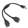 RJ45 Ethernet Adapter Cable Extension 1 To 2 Port Excellent Connection Transmission Good Signal