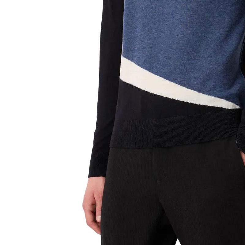 EMPORIO ARMANI Sweaters Men's Blue Crew Neck Moderate Other 3R1MXE1-MEQZ1-F749