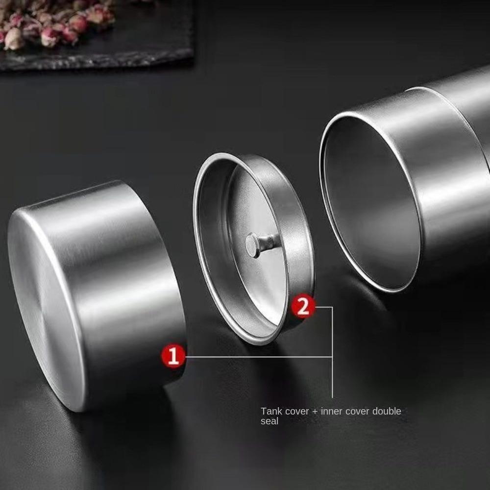 Portable Tea Caddies 304 Stainless Steel Storage Jar Teaware Tea Packaging Cans  Tea