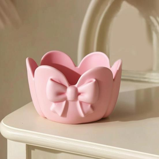 Floral Jewelry Tray 3D Dish for Rings Printed Decorative Trinket Earrings Keys Cherry