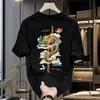 Dragon Funny Pattern Tshirt Men Vintage Loose Cotton Tops  Summer Clothes  Oversize Sports T-Shirt