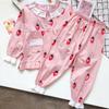 Пижамный комплект для девочек, детская ночная рубашка, одежда для девочек с длинными рукавами, одежда для сна