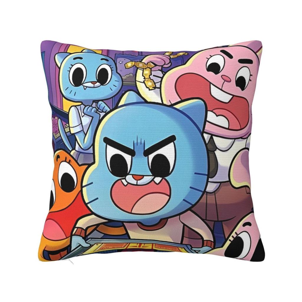 Video Game Gumballs Square Pillow Case Cushion Cover Fashion Zipper Decor Pillowcase for Home xcm