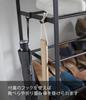 Полка для обуви Yamazaki Jitsugyo 3370 с верхом, 6 крючками для обуви Ш66 x Г25 x Tower, в комплекте пластина, ярусы, черная, прибл.. H87см, Стойка, Хранение,