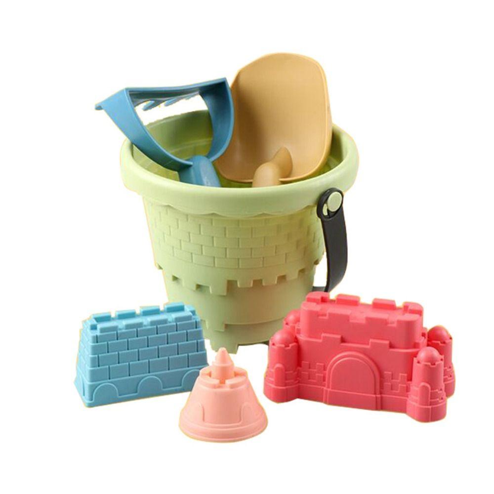 Interactive Kids Plaything Sand Toys Set Beach Castle Bucket Digging Sand Kit Shovel Rake Mold