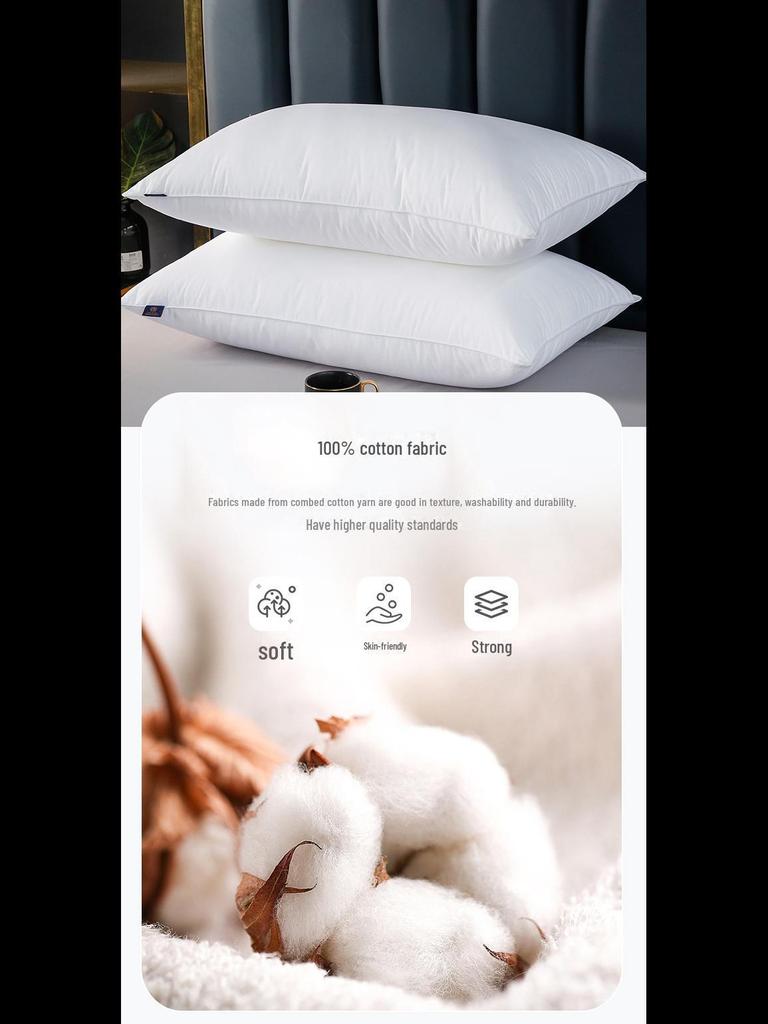 Подушка Feather Velvet Hotel Pillow Core - Премиальное гостиничное постельное белье