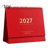 Task Checklist Pad Desk Calendar 2026-2027, Oct 2026-Dec 2027 14-Month Calendar, Large Hardcover Table Desktop for Planning, Organizing in Family,