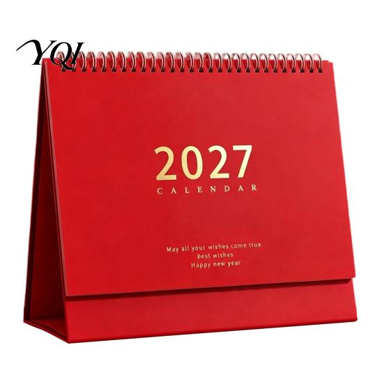 Task Checklist Pad Desk Calendar 2026-2027, Oct 2026-Dec 2027 14-Month Calendar, Large Hardcover Table Desktop for Planning, Organizing in Family,