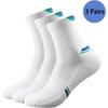 Men's Athletic Socks Cotton Crew Mid Calf Socks Lightweight Casual Breathable Women's Sock 3 Pairs