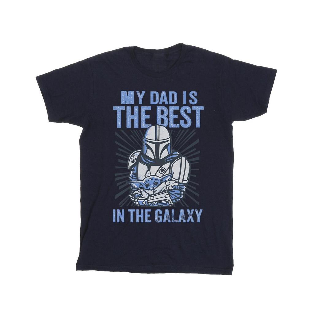 STAR WARS Mens Mandalorian Best Dad T-Shirt