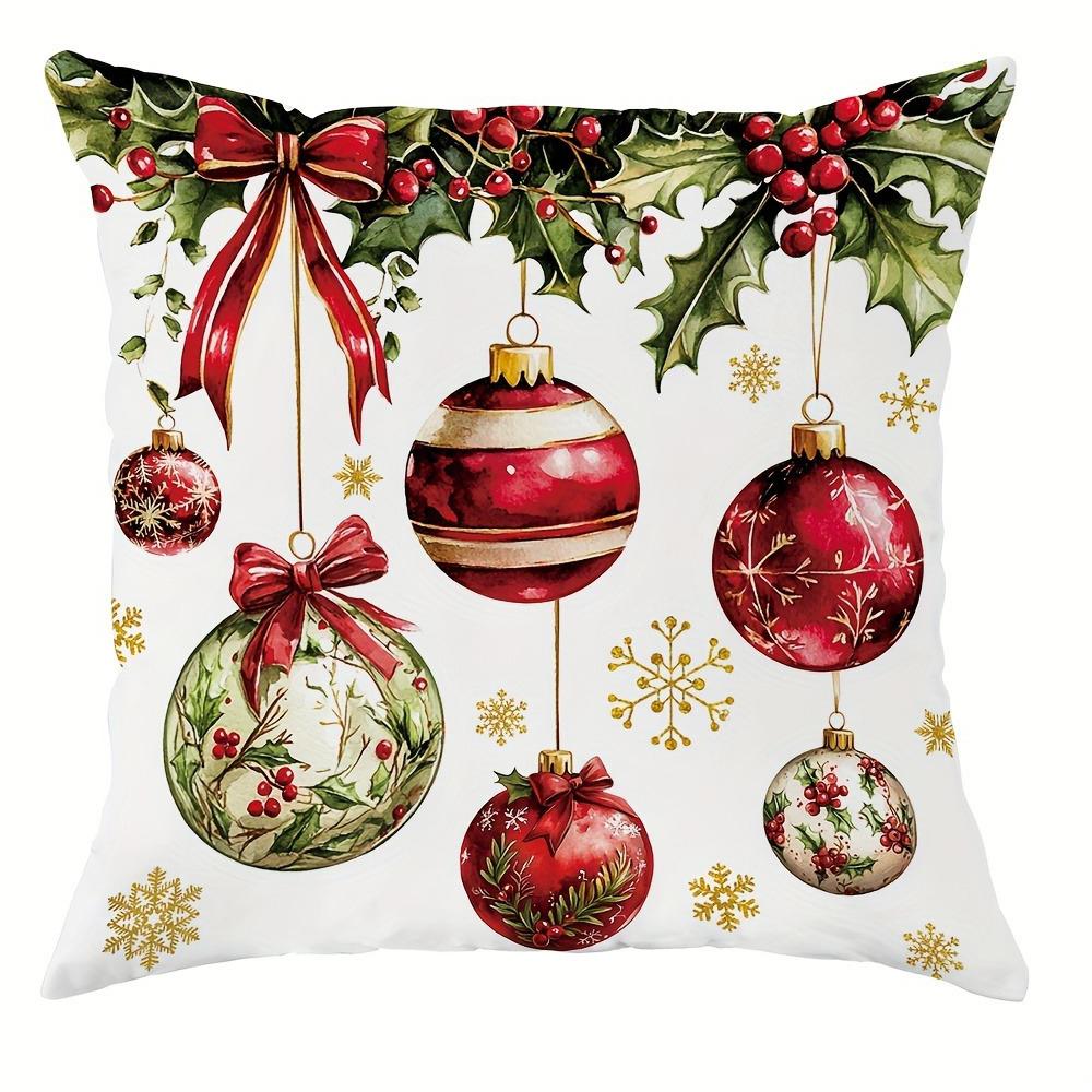 Рождественское украшение наволочка гирлянда свеча птица узор подходит для дома комната гостиная диван подушка чехол подарок другу