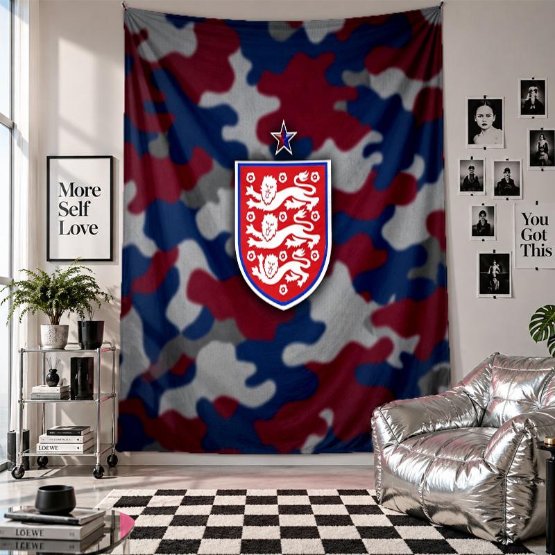 England Football Wall Tapestry Home Decor Wall Hanging Cloth for Bedroom Living Room Background
