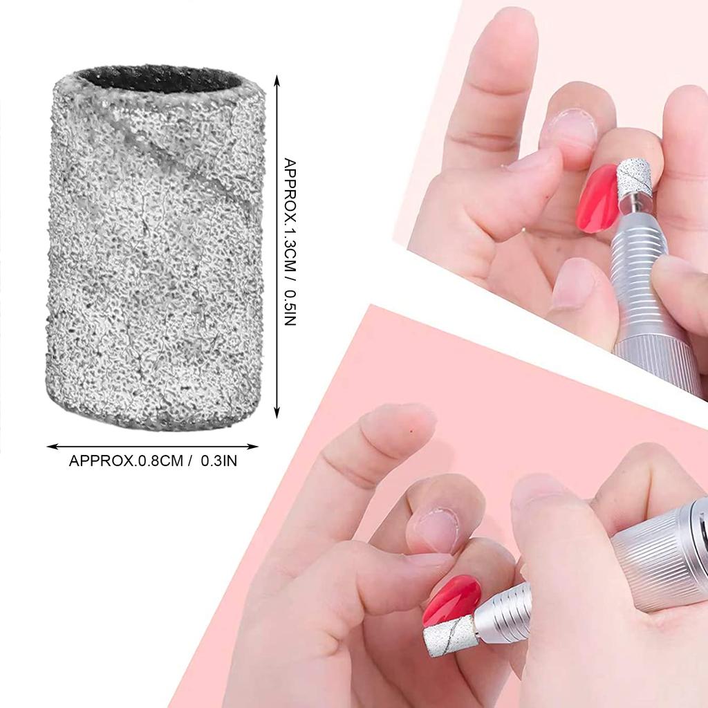 210 шт. профессиональных шлифовальных лент для маникюра и педикюра, сверл для ногтей, зернистость 80# 120# 180#