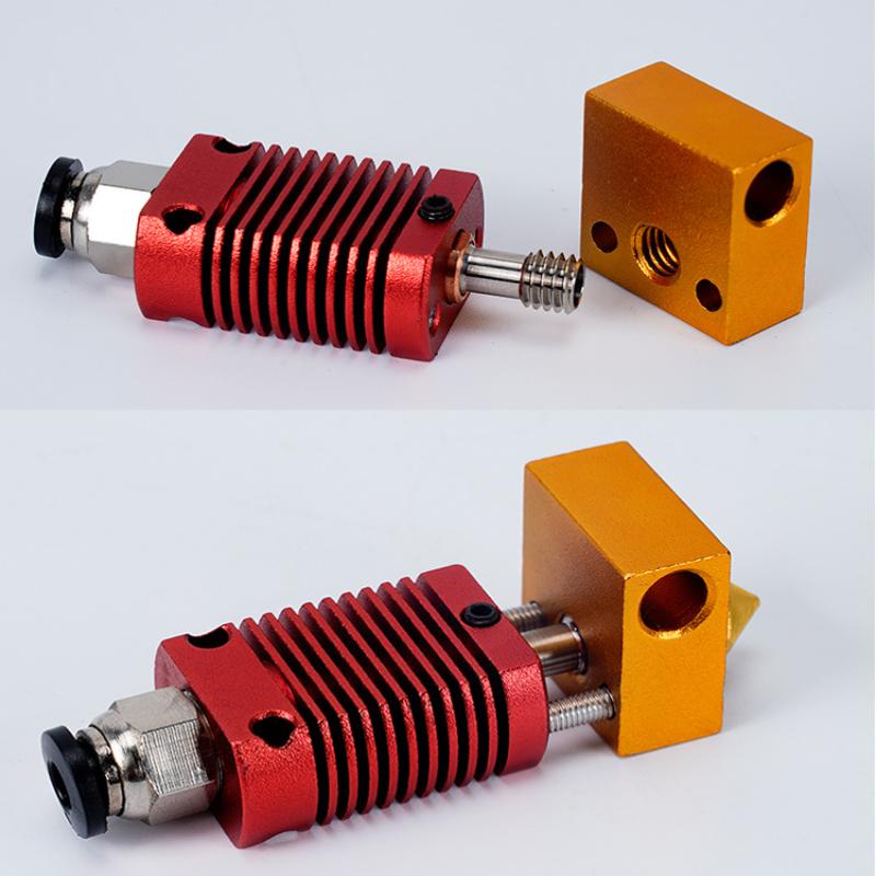 Аксессуары для 3D-принтера Cr10 Hotend Экструдер Комплект Нагревательный блок Сопло Нагреватель Термистор Для Cr10S Ender3 V2 Ender 5
