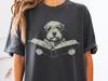 Shepadoodle Reading Book Comfort Colors T-Shirt - Shepherd Doodle Mix Mom Shirt - Dog Dad Gift Tee - Nerd Bookish Style