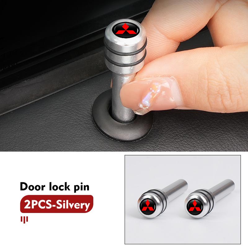 cxdjmy1 For Mitsubishi 2/4pcs Car Alloy Door Lock Pin Security Insurance Auto Interior Accessories Outlander Lancer Cross Colt Xpander