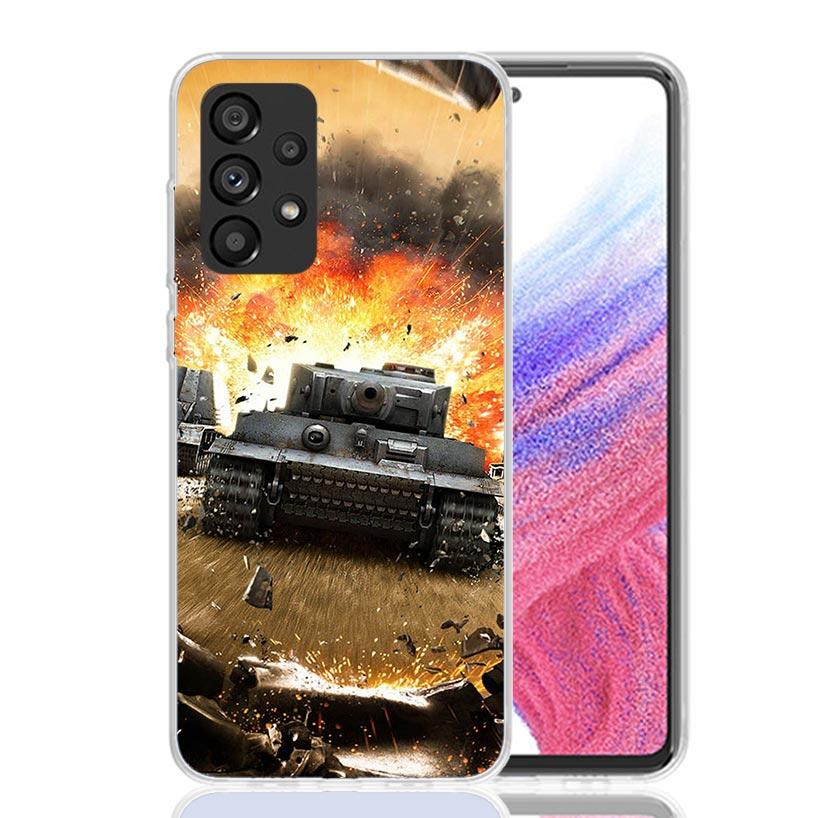 World of Tanks Phone Case For Samsung Galaxy A17 A16 A14 A15 A13 A57 A56 A54 A55 A53 A37 A36 A34 A35 A33 A26 A24 A25 A23 Galaxy