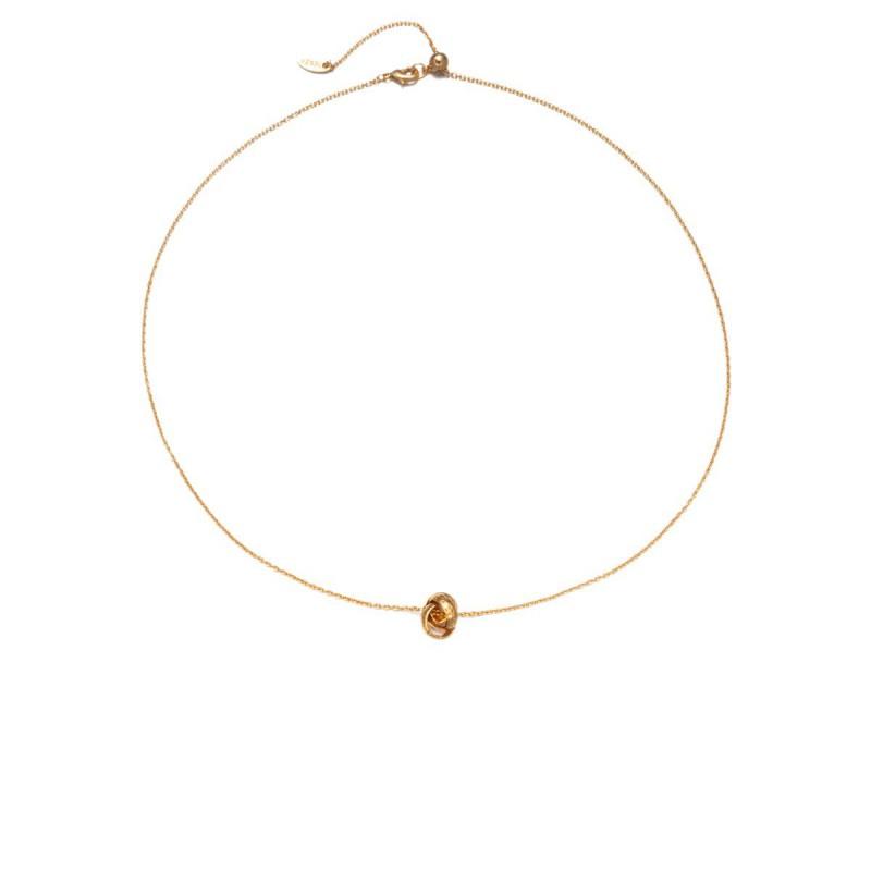 Elegant Copper Pendant Necklace With 18K Gold Plating Zircon Stone Irregular Modern Design Women 2025 Collection