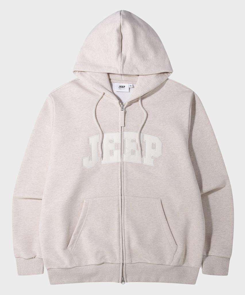 Худи на молнии оверсайз с большим логотипом Jeep Jeep, 2-стороннее (Jr5Tzu075Mb)
