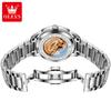 OLEVS Automatic Mechancial Watch for Men Luxury Brand Date Waterproof Men's Wristwatches Rome Time Fashion Man Watch