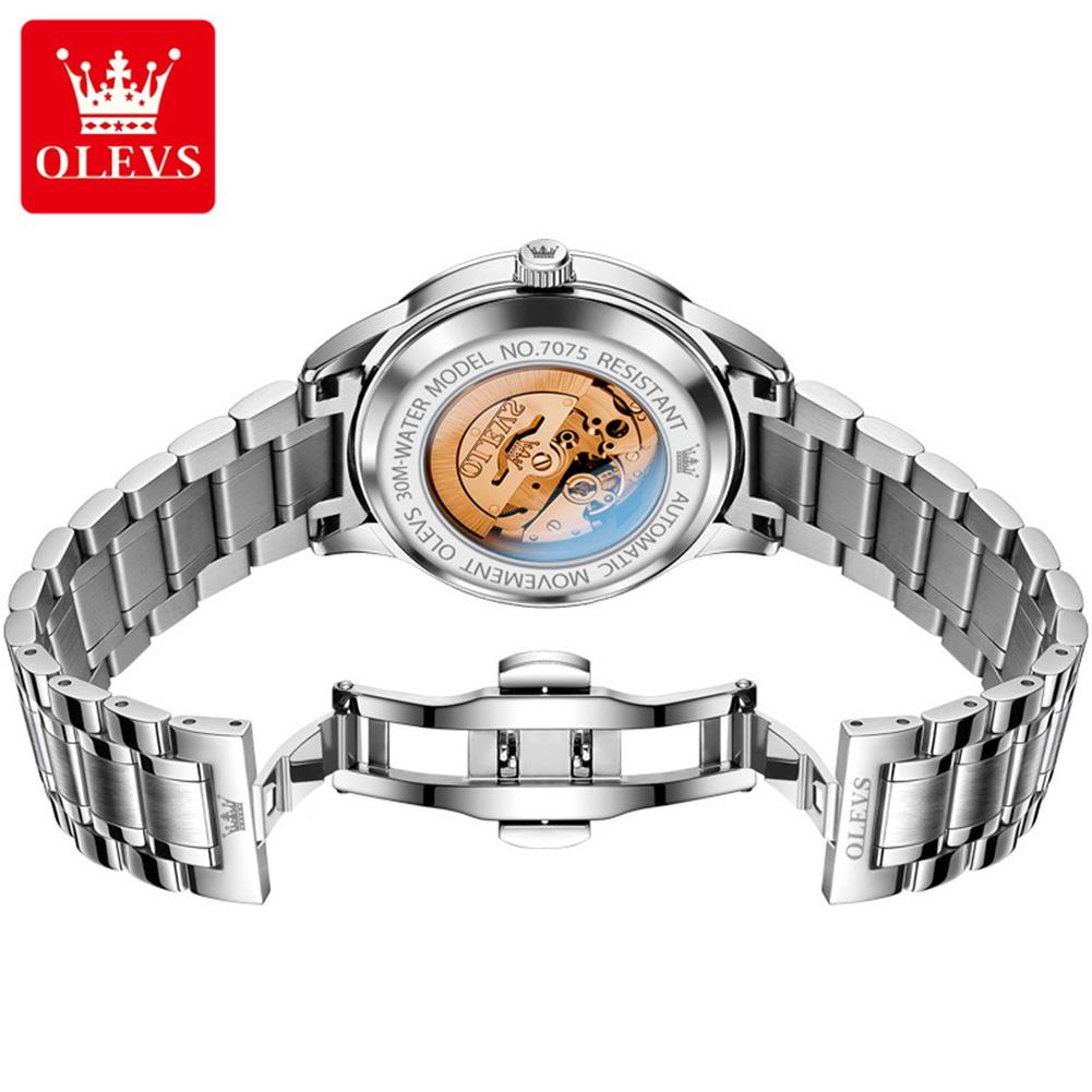 OLEVS Automatic Mechancial Watch for Men Luxury Brand Date Waterproof Men's Wristwatches Rome Time Fashion Man Watch