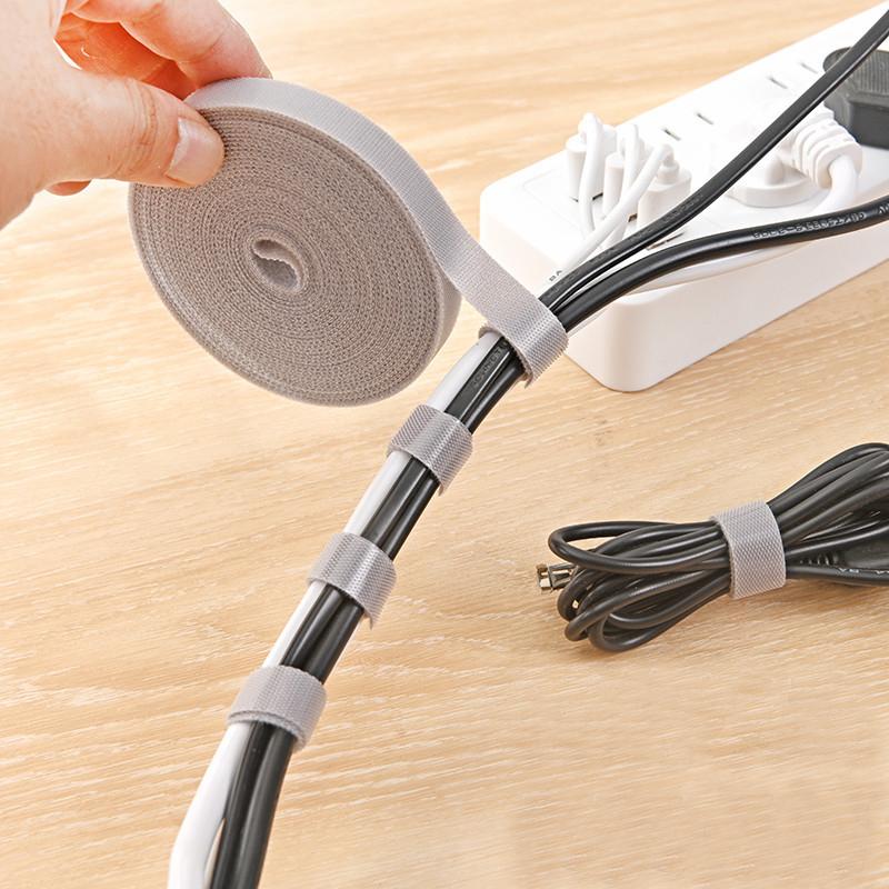 5M органайзер для кабелей, лента для намотки проводов, стяжки для укладки кабелей для наушников и мышек, протектор