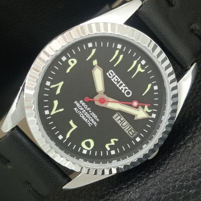 ВИНТАЖНЫЕ ОТРЕМОНТИРОВАННЫЕ МУЖСКИЕ АВТОМАТИЧЕСКИЕ ЧАСЫ SEIKO 6309A ЯПОНИЯ ЧЕРНЫЙ ЦИФЕРБЛАТ a442533-1
