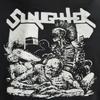ВИНТАЖНАЯ черная футболка с коротким рукавом рок-группы Slaughter Все размеры XZ889 Унисекс футболка